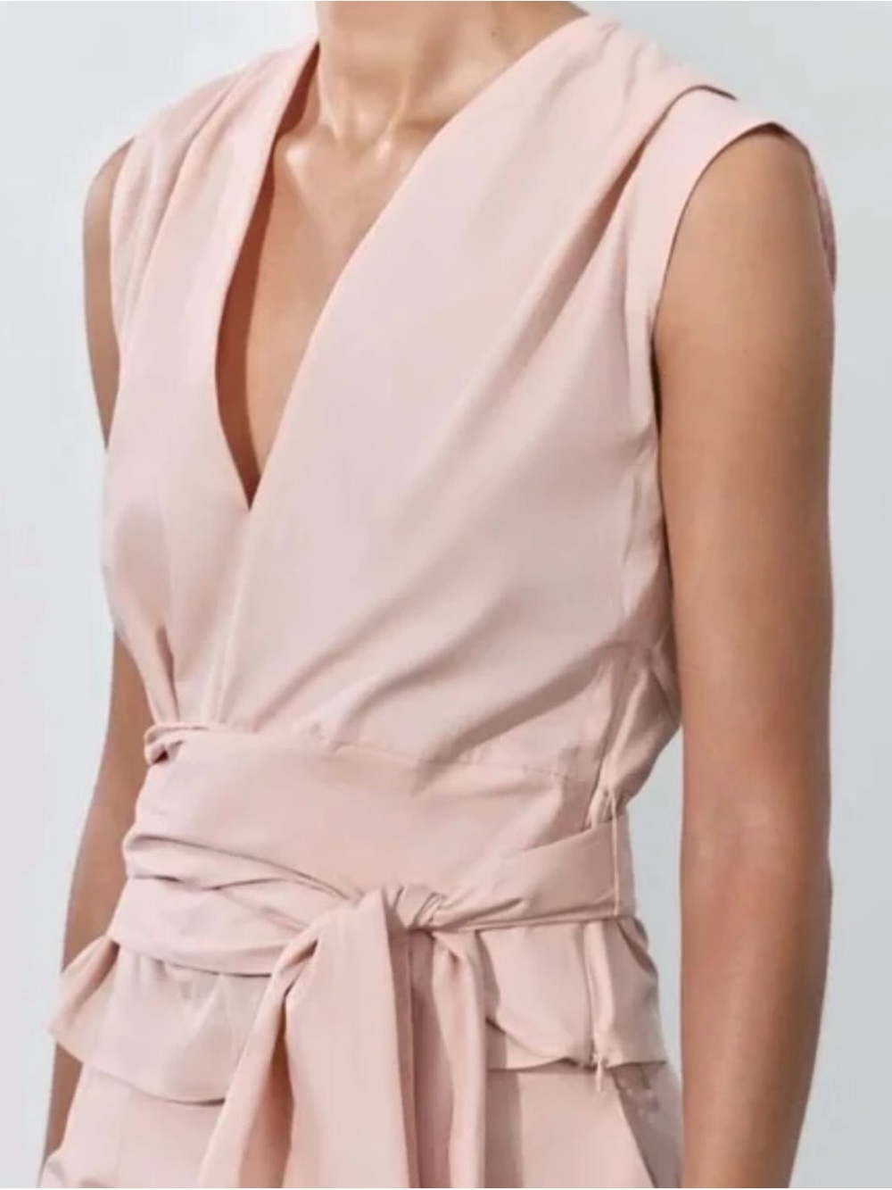 NWT ZARA - Beautiful Top EN POPELINE ATTACHÉE ZW COLLECTION Size S